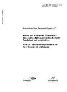 AS/NZS IEC 60670.23:2012