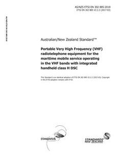 AS/NZS ETSI EN 302 885:2018