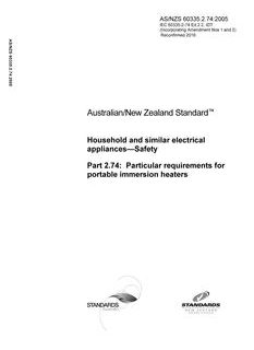 AS/NZS 60335.2.74:2005
