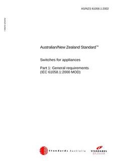 AS/NZS 61058.1-2002