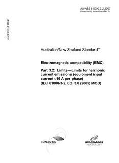 AS/NZS 61000.3.2-2007