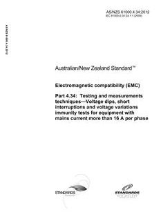 AS/NZS 61000.4.34:2012