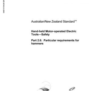AS/NZS 60745.2.6-2003