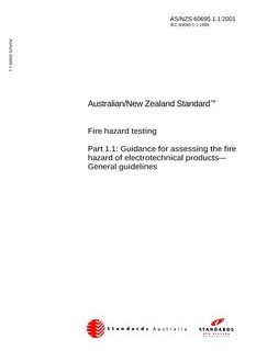 AS/NZS 60695.1.1:2001