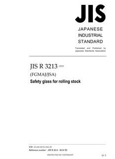 JIS R 3213:2018