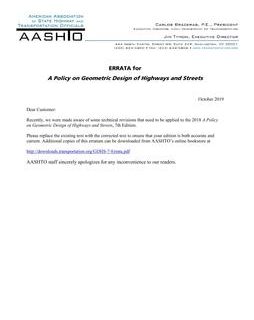 AASHTO Green Book (GDHS-7)
