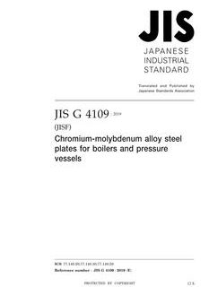 JIS G 4109:2019