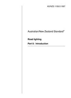 AS/NZS 1158.0:1997