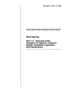 AS/NZS 1158.1.3:1997