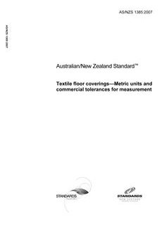 AS/NZS 1385:2007