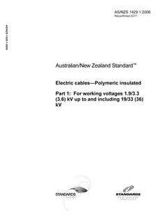 AS/NZS 1429.1:2006