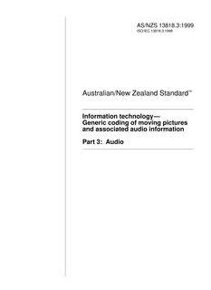 AS/NZS 13818.3:1999