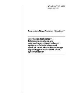 AS/NZS 15507:1999