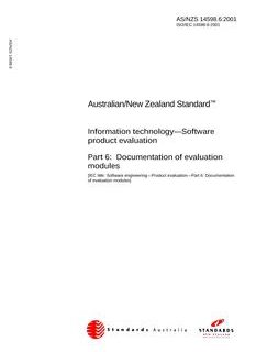 AS/NZS 14598.6:2001