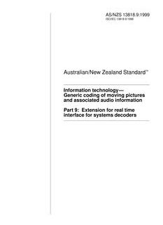 AS/NZS 13818.9:1999