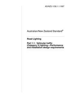 AS/NZS 1158.1.1:1997
