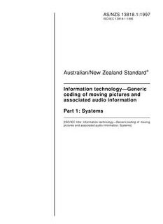 AS/NZS 13818.1:1997