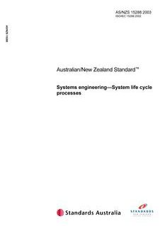 AS/NZS 15288:2003