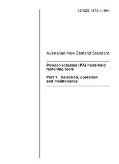AS/NZS 1873.1:1994