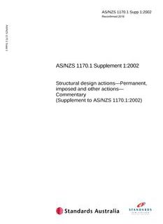 AS/NZS 1170.1 SUPP 1:2002
